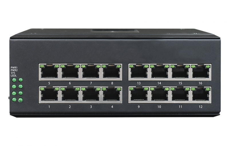 工業(yè)軌式 16路RS485集線器（RJ45）