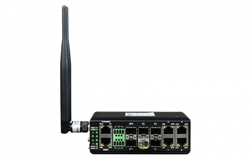 光纖-wifi備份型 4百兆電口+4百兆光口+1路千兆光口 光纖交換機(jī)
